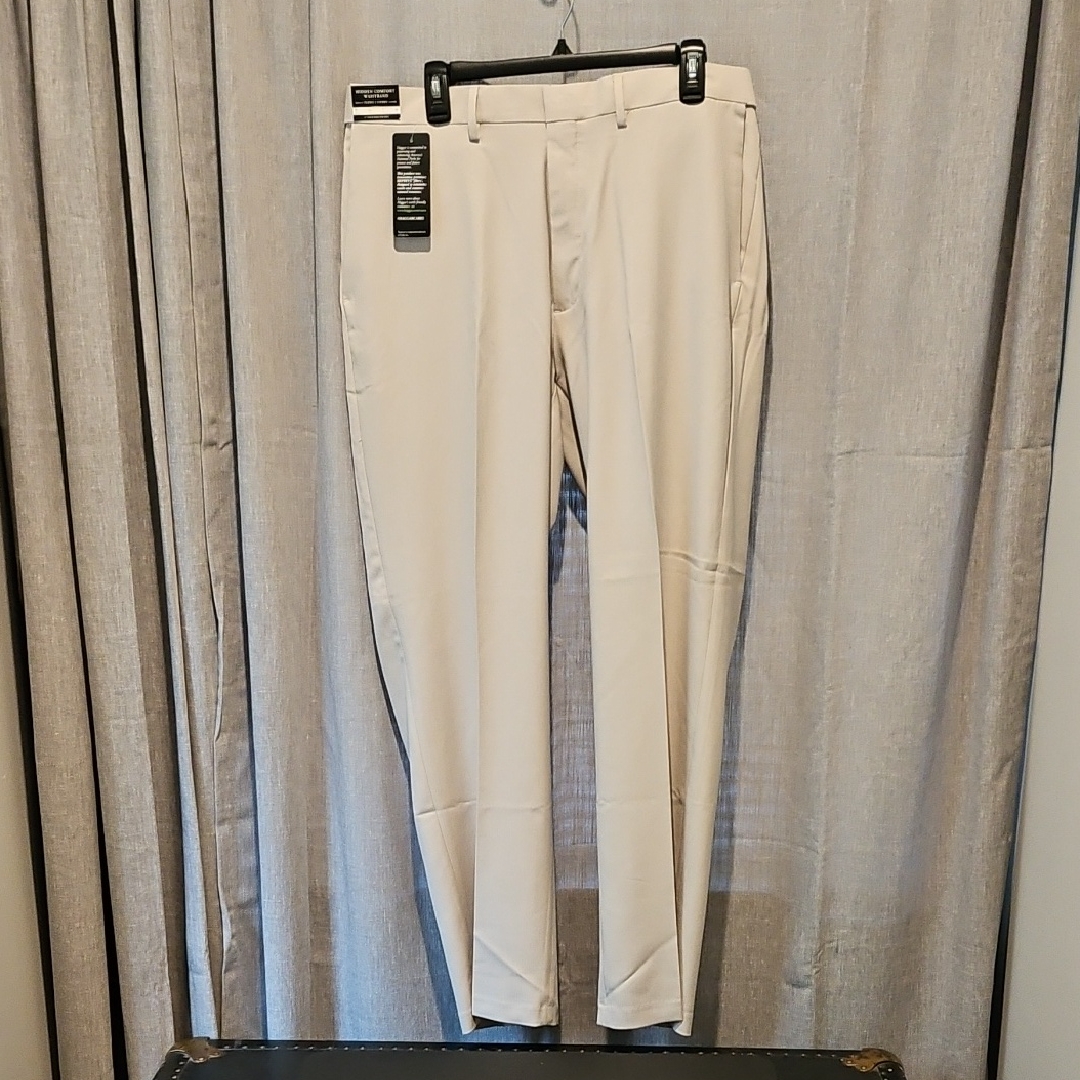 Haggar Cream Dress Pants Flat Front Design